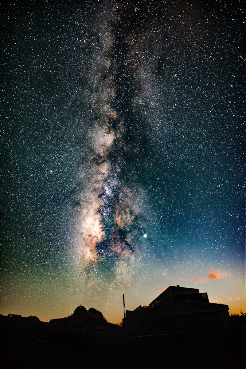 silhouette of house