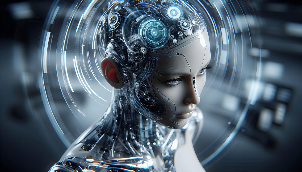 ai generated, woman, cyborg, robot, humanoid, face, future, digital, technology
