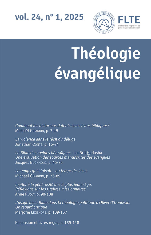 Revue Théologie Évangélique 2025 24.1